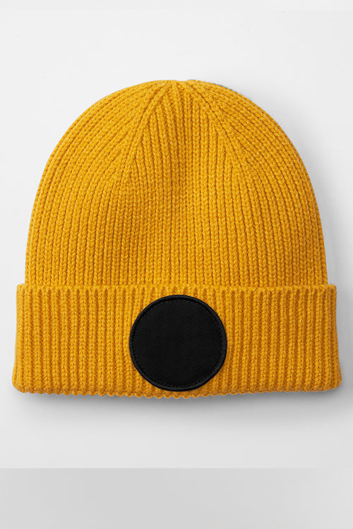 CIRCULAR FASHION PATCH BEANIE